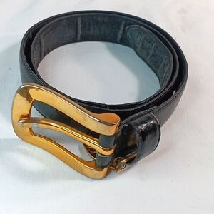 Jone's New York Genuine Black Leather Belt